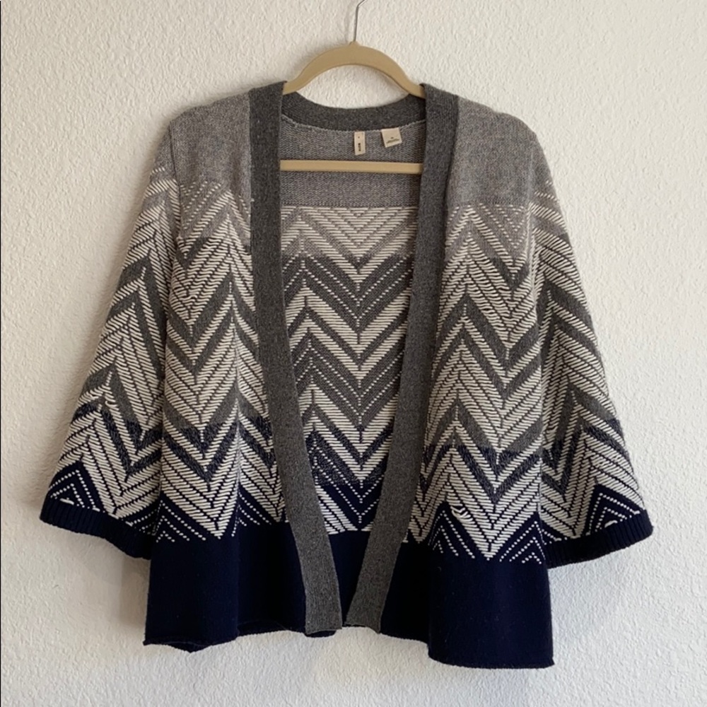 Anthropologie wool blended sweater kimono cardigan